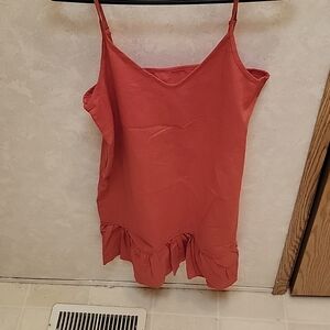 Burnt Orange Spaghetti Strap Dress